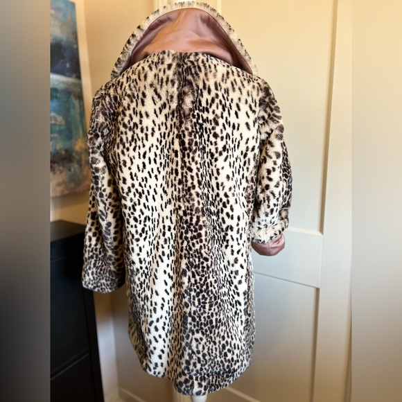 NWT Tiny Editions for ANTHROPOLOGIE faux leopard coat - Picture 7 of 8